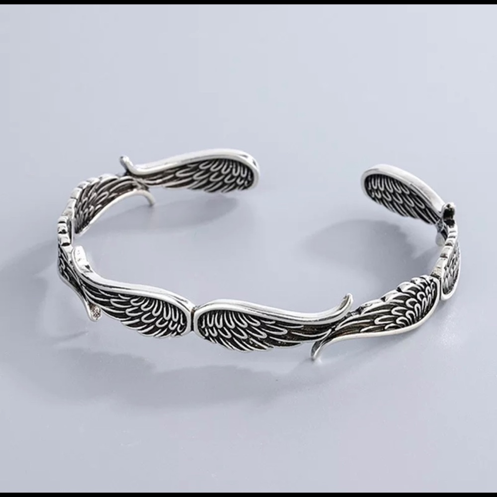 Sterling silver adjustable Wings Bracelet